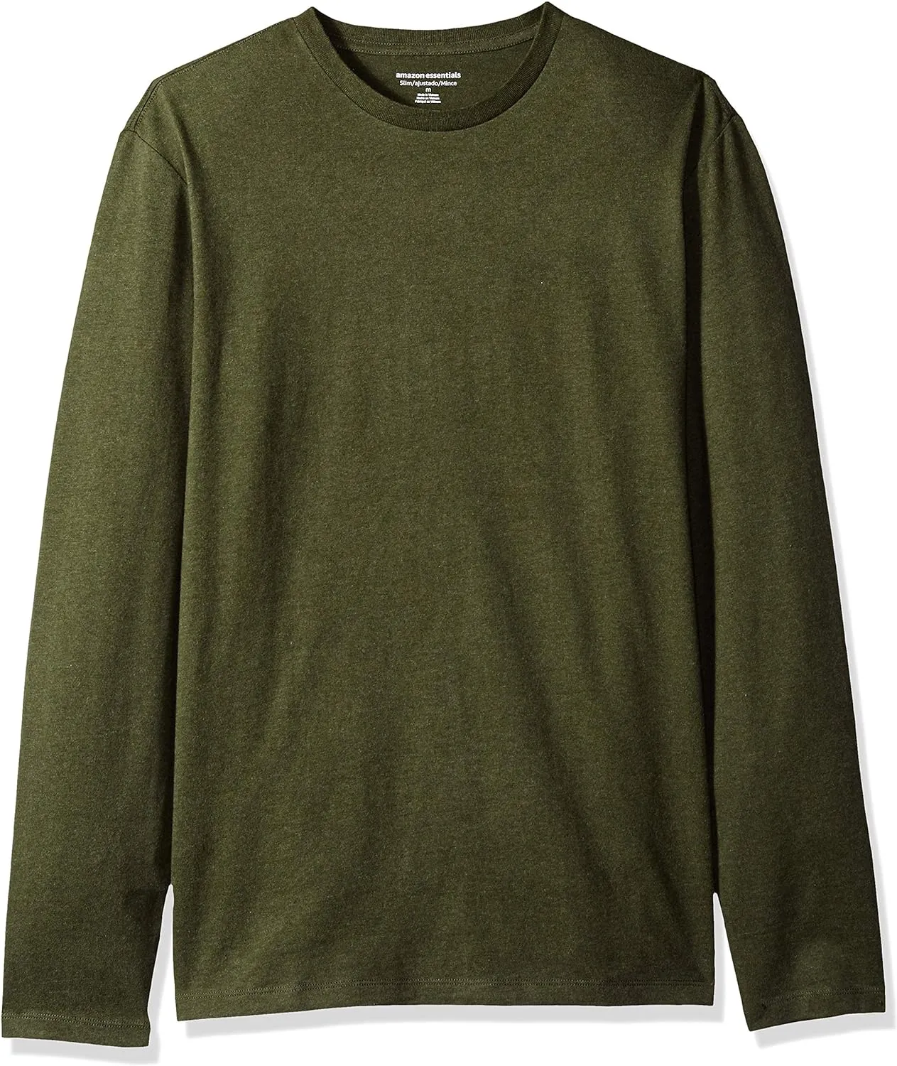 Amazon Essentials Slim-Fit Long Sleeve Shirt for Men, Pocket and No Pocket Styles