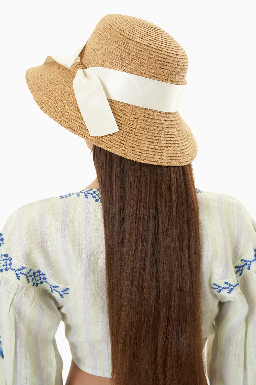 Bucket Khaki Straw Hat