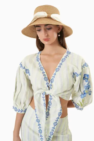 Bucket Khaki Straw Hat