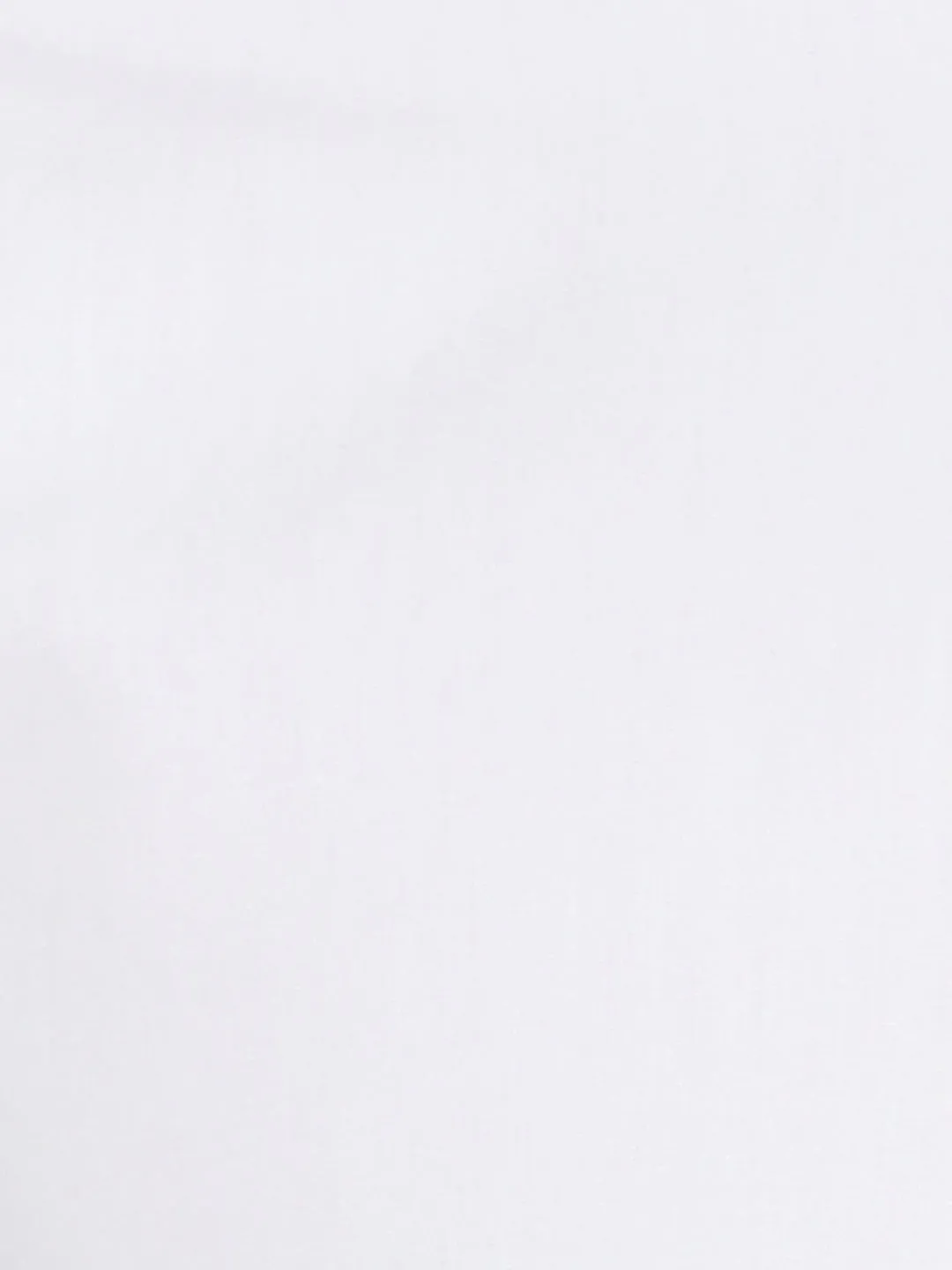 Cotton White Solid Slim Fit Shirt