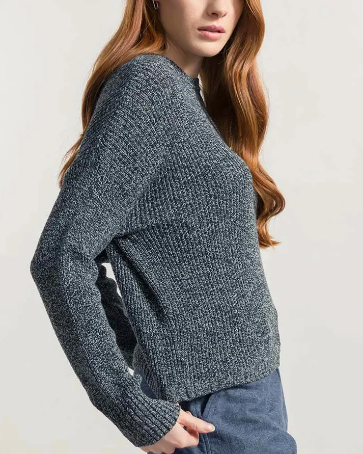Daria Sweater in Black Sea