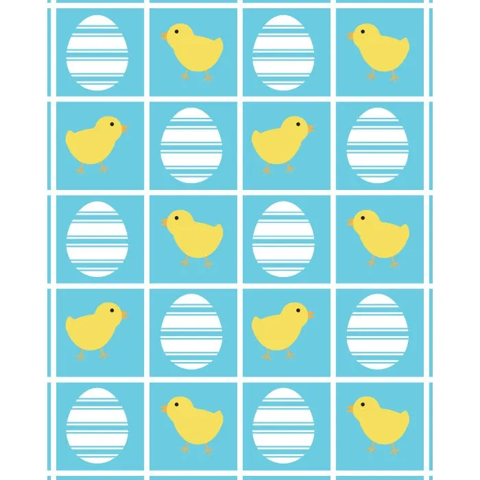 Ducks & Easter Eggs Printed Backdrop