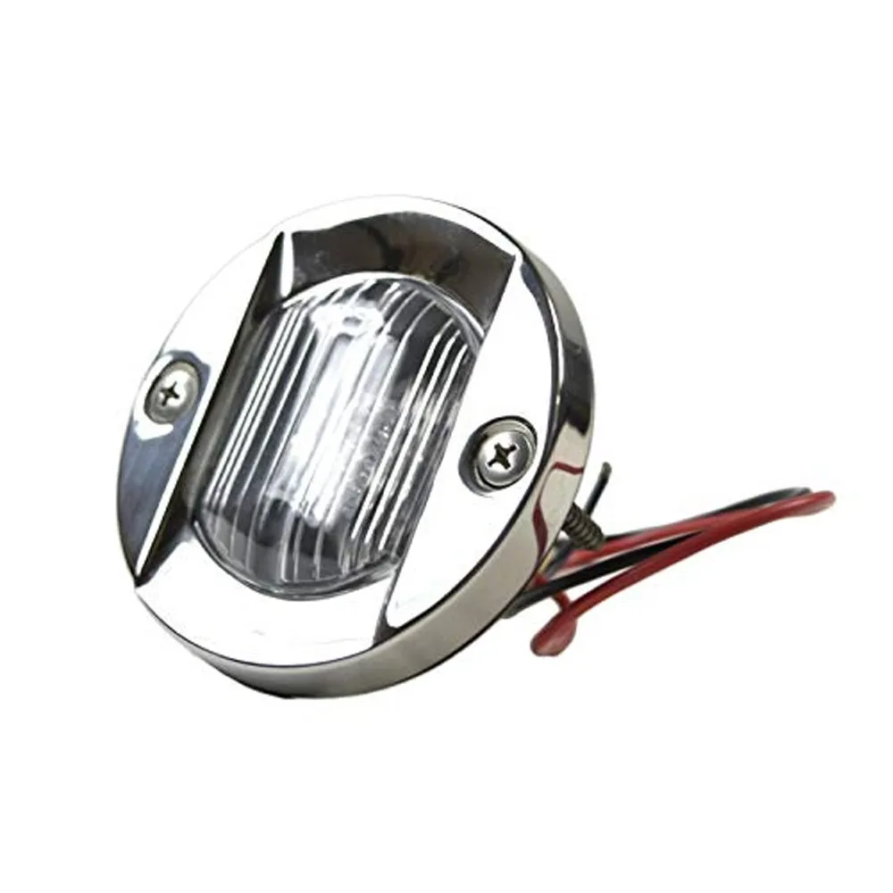 Flush Mount Caution Red LED Round Waterproof 3" (12V 18W)