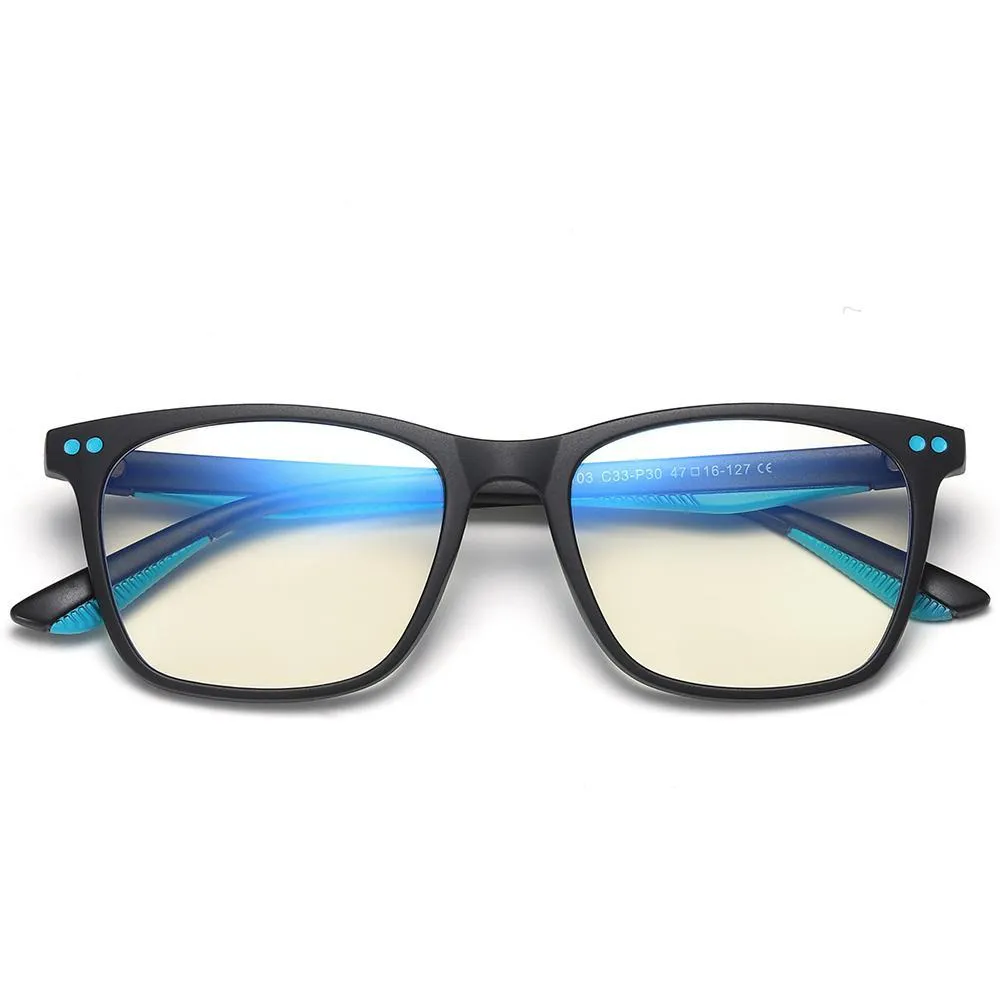 Genius - (Age 7-12)Children Blue Light Blocking Computer Reading Gaming Glasses