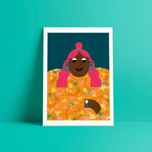 Geometric Earrings and Funky Sweaters III // A4 Digital Print