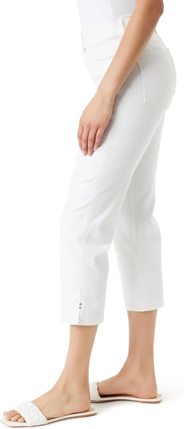 Gloria Vanderbilt Women's Shape Effect Pull on High Rise Straight Leg Capri Standard