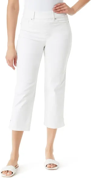 Gloria Vanderbilt Women's Shape Effect Pull on High Rise Straight Leg Capri Standard