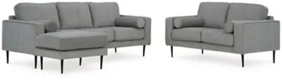 Hazela Sofa Chaise and Loveseat
