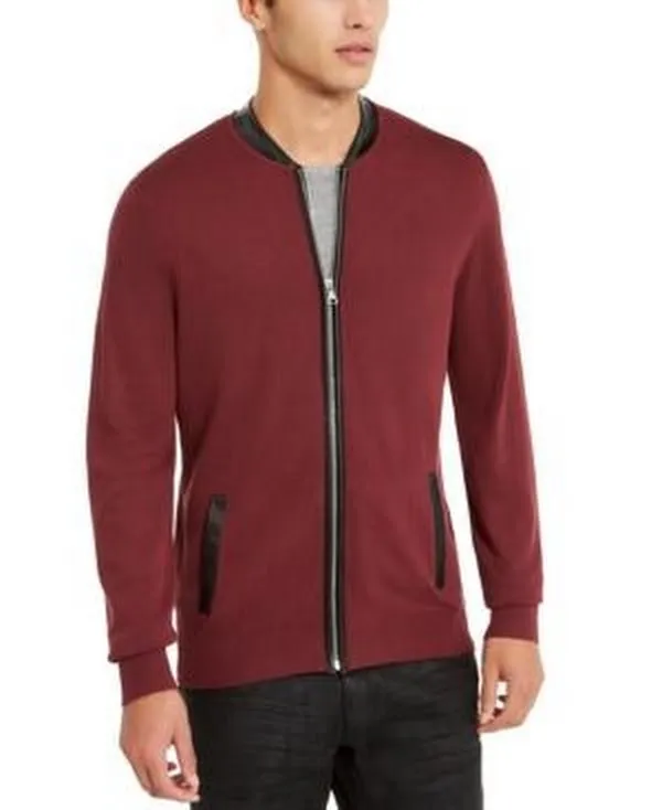 International Concepts Mens Zip-Front Cardigan