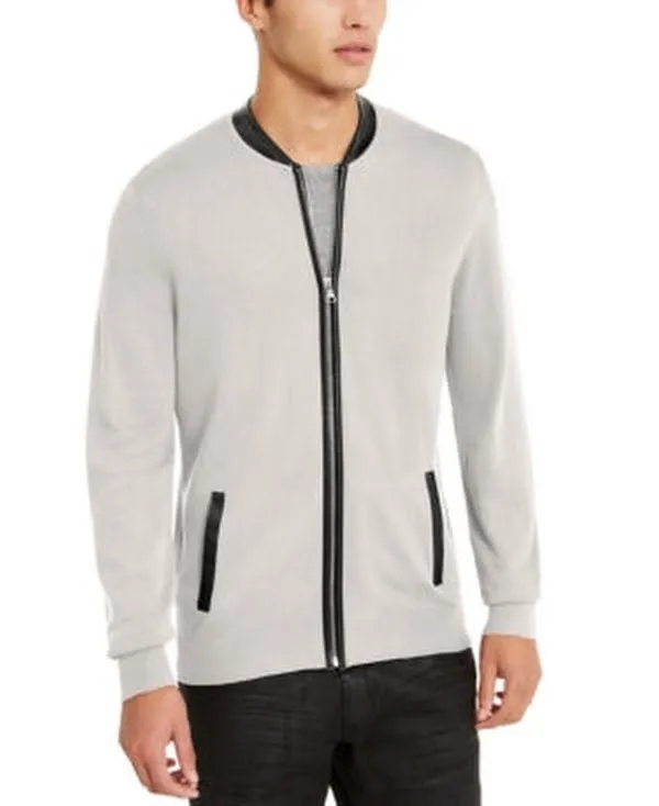 International Concepts Mens Zip-Front Cardigan