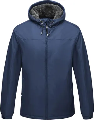 JEShifangjiusu Men's Lightweight Sportswear Jacket Casual Full Zip Windbreaker Jackets Warm Winter Padded Coats Bomber Jacket, Blue 2, 3X-Large