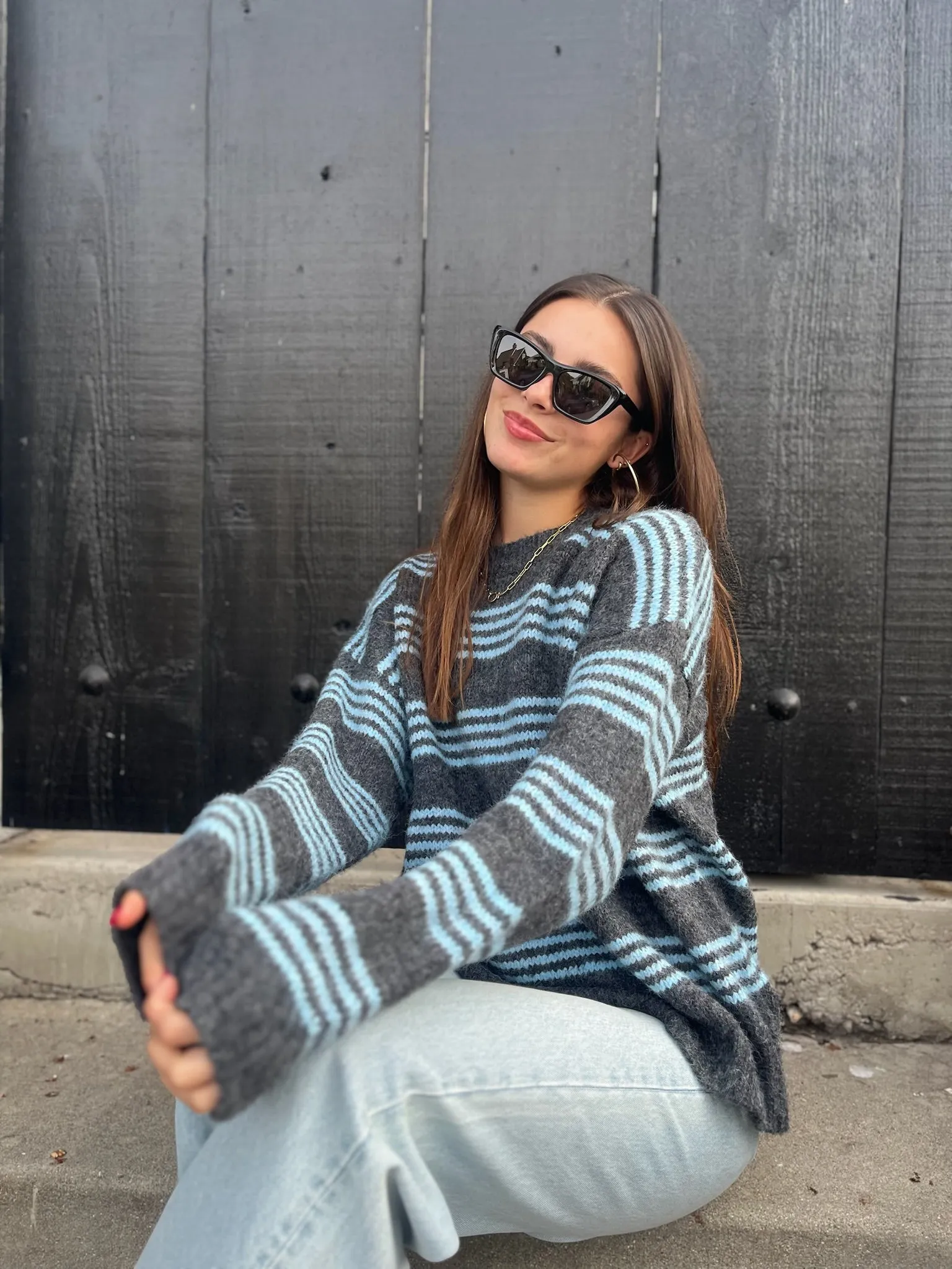 KEEN THE LABEL Indy Striped Sweater