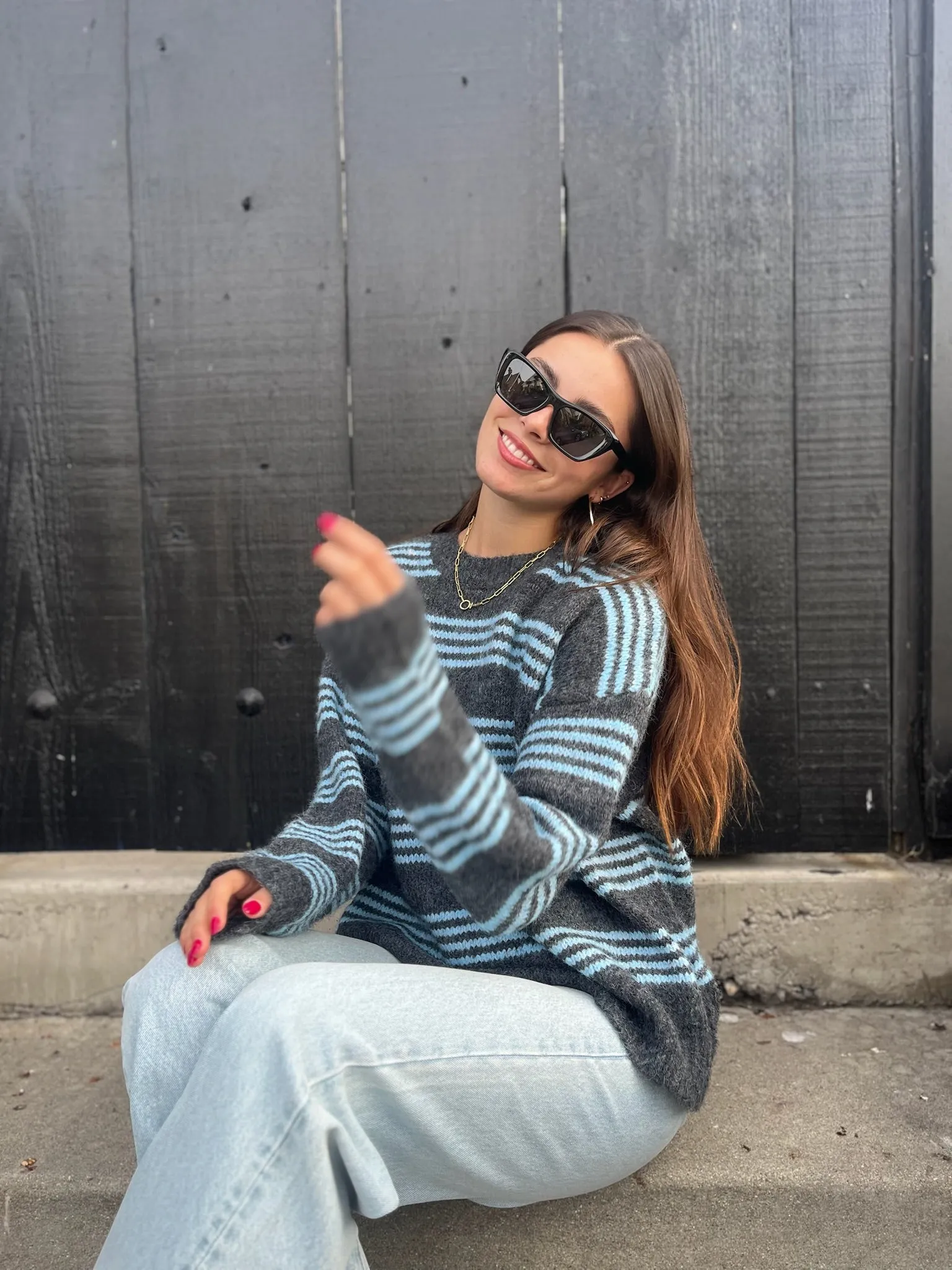 KEEN THE LABEL Indy Striped Sweater