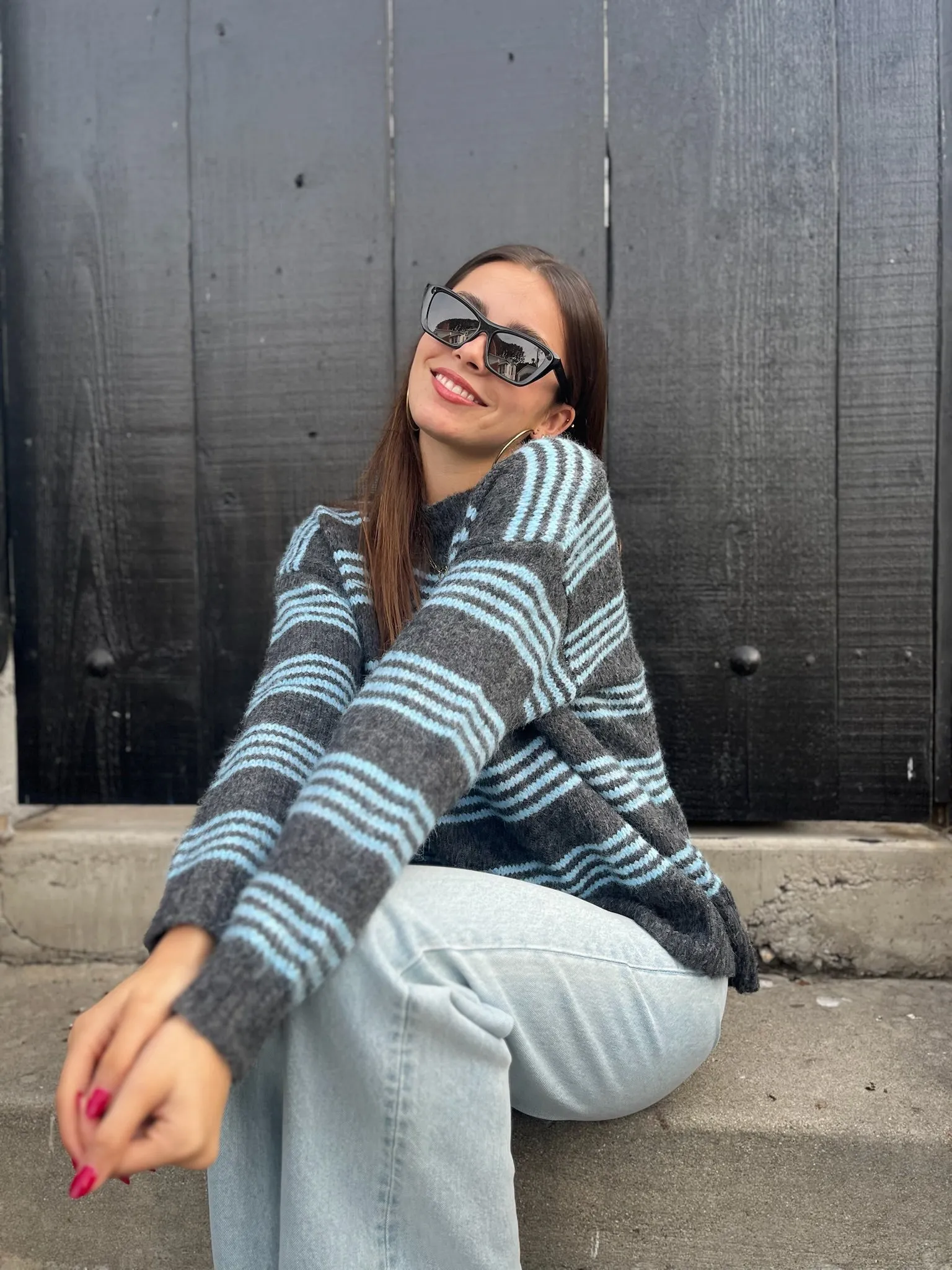 KEEN THE LABEL Indy Striped Sweater