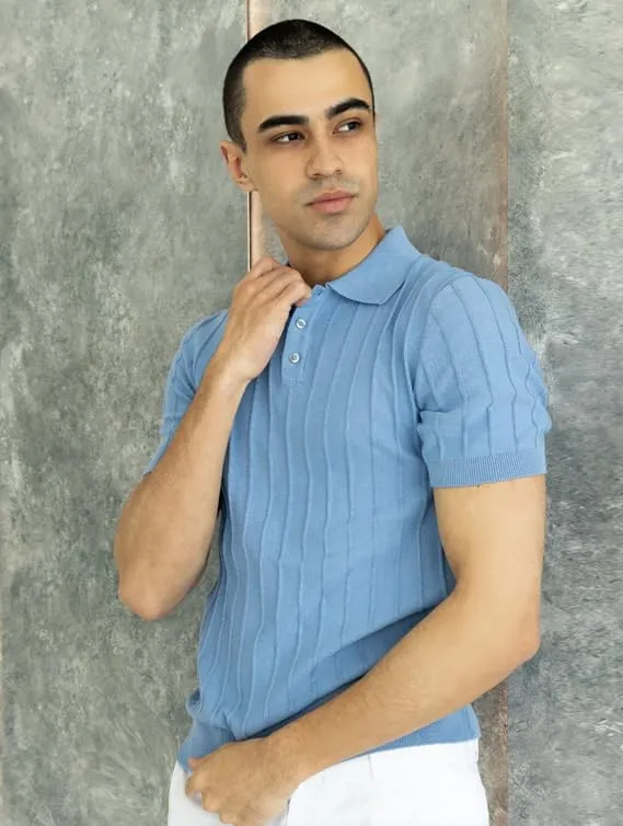Men's 100% Cotton Slim Fit Polo Shirt  Lightweight Breathable Short Sleeve Tee for Summer, Blue/Beige/Gray/Navy