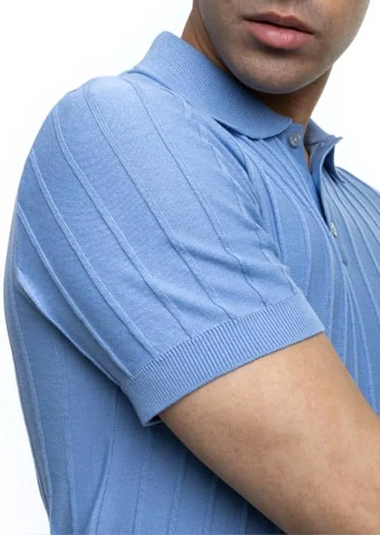 Men's 100% Cotton Slim Fit Polo Shirt  Lightweight Breathable Short Sleeve Tee for Summer, Blue/Beige/Gray/Navy