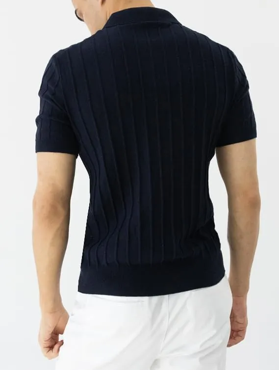 Men's 100% Cotton Slim Fit Polo Shirt  Lightweight Breathable Short Sleeve Tee for Summer, Blue/Beige/Gray/Navy