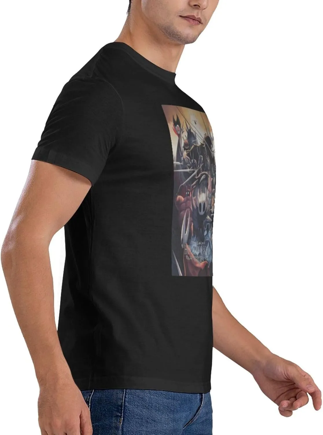 Mens T-Shirts Short Sleeve Crew Tee Teenager Funny Summer Cotton Shirts