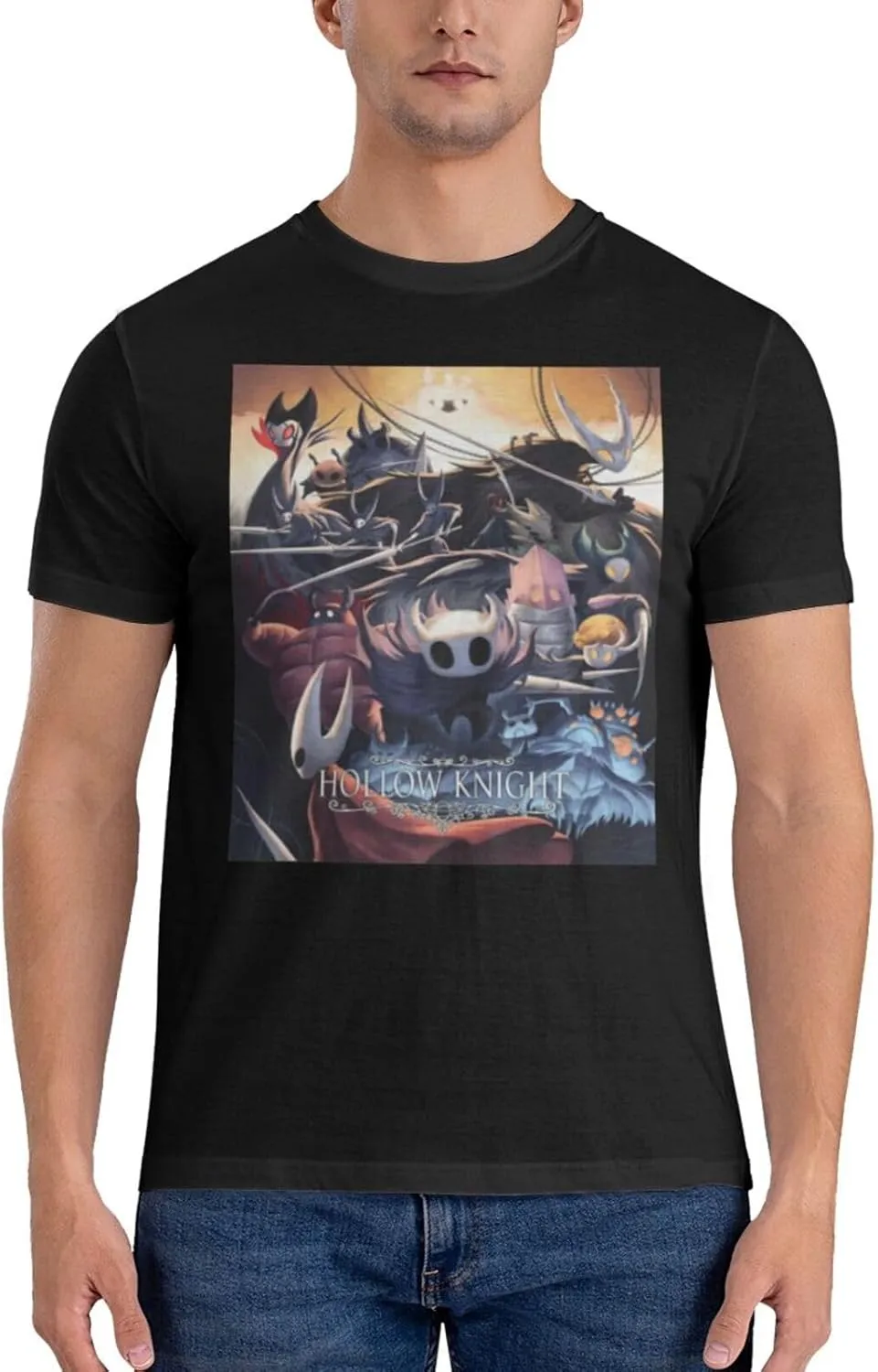 Mens T-Shirts Short Sleeve Crew Tee Teenager Funny Summer Cotton Shirts