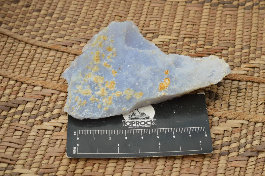 Natural Etched Blue Chalcedony Specimens  x 12 From Nsanje, Malawi