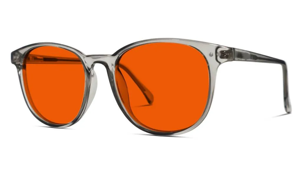 NightFall Billie Blue Blocking Glasses - Pearl Grey - Prescription