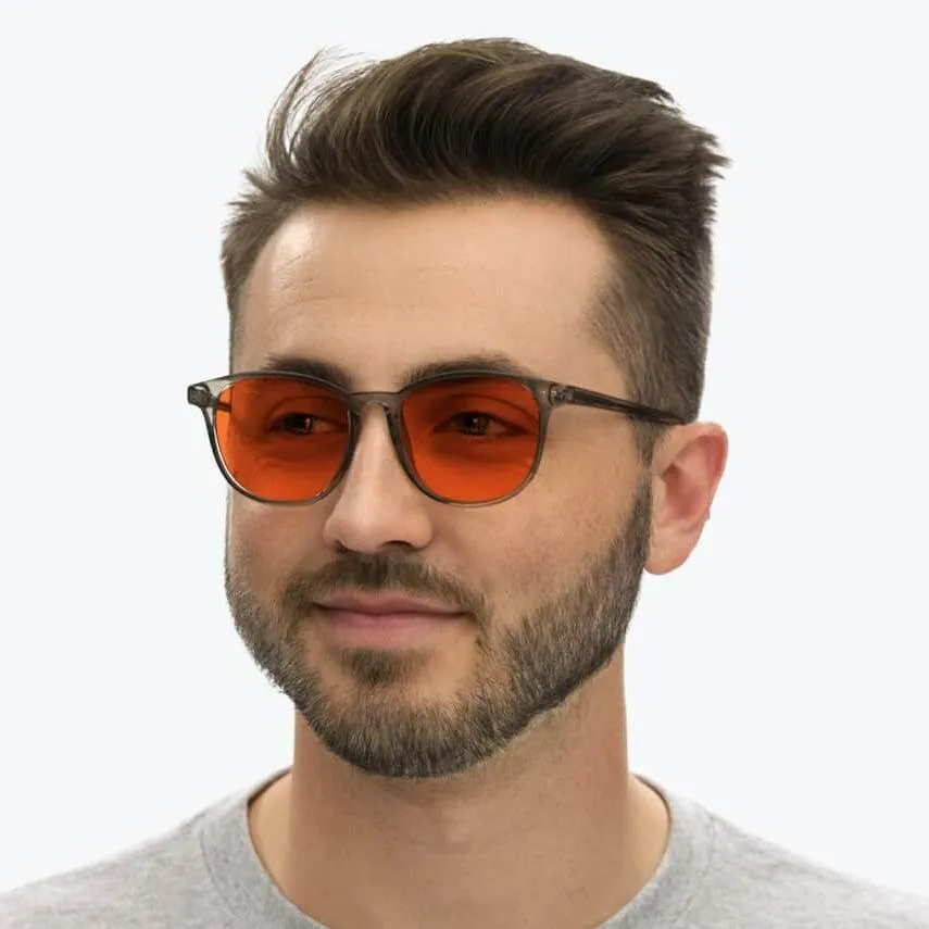 NightFall Billie Blue Blocking Glasses - Pearl Grey - Prescription