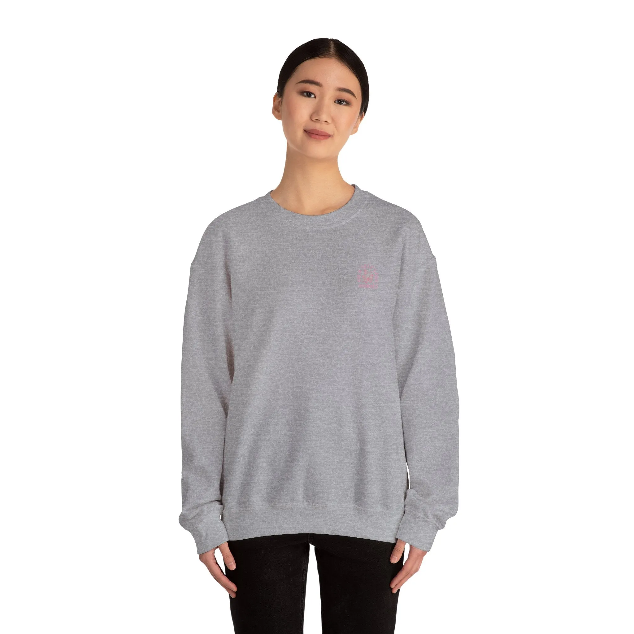 On A Self love Journey Front and back Double sided shirt Self Love club Happiness Unisex Heavy Blend™ Crewneck Sweatshirt