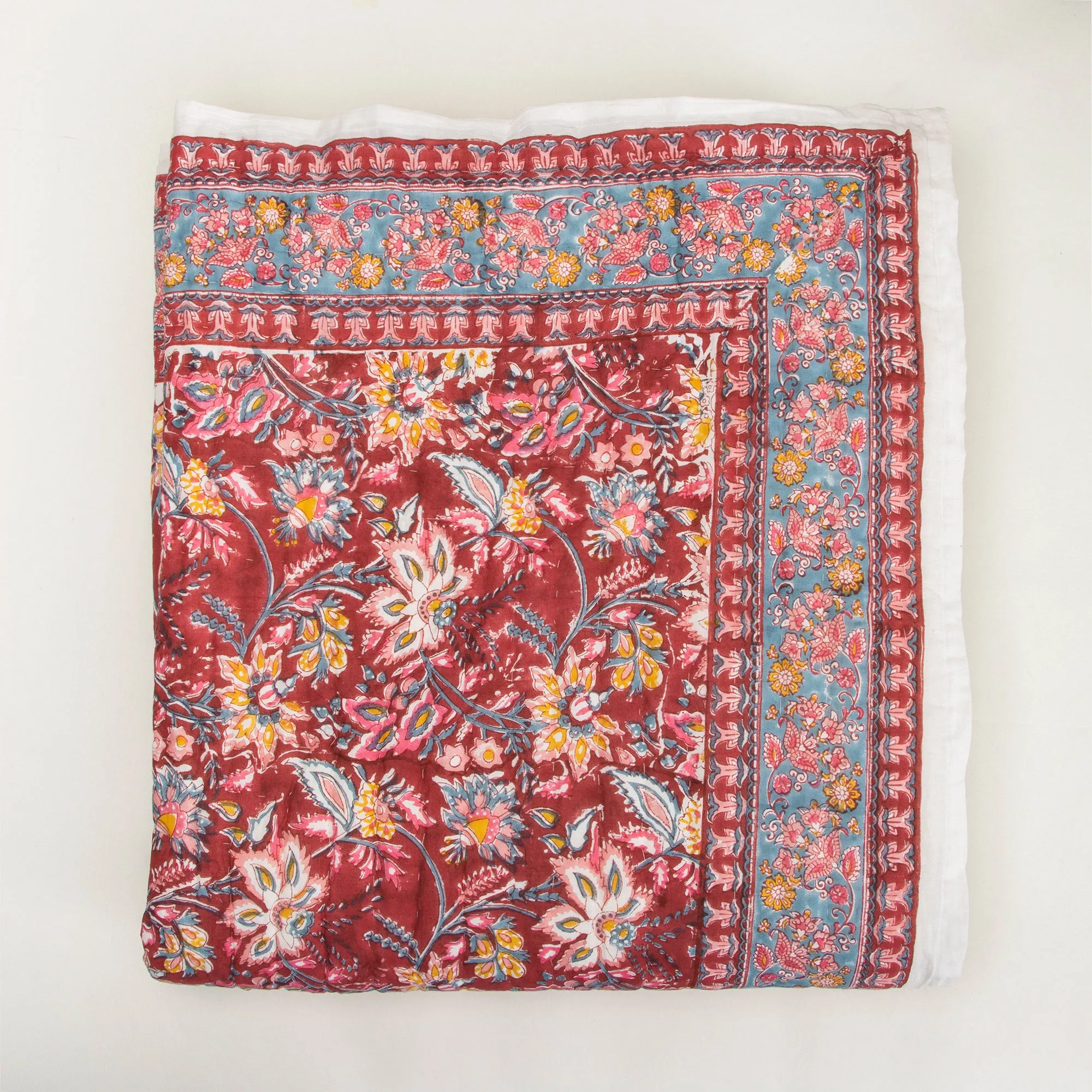 Premium Soft Mulmul Cotton Jaipuri Razai Double Bed