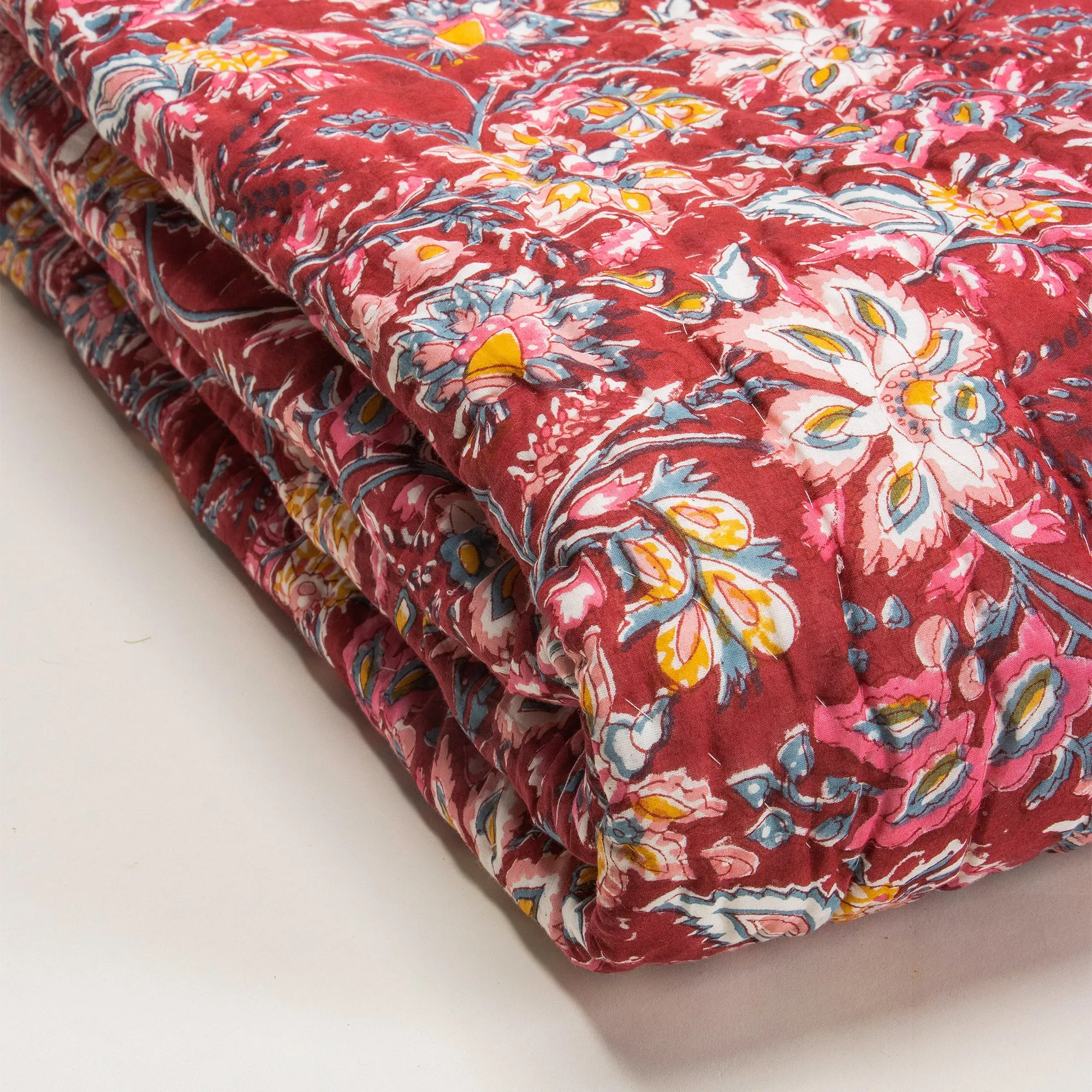 Premium Soft Mulmul Cotton Jaipuri Razai Double Bed