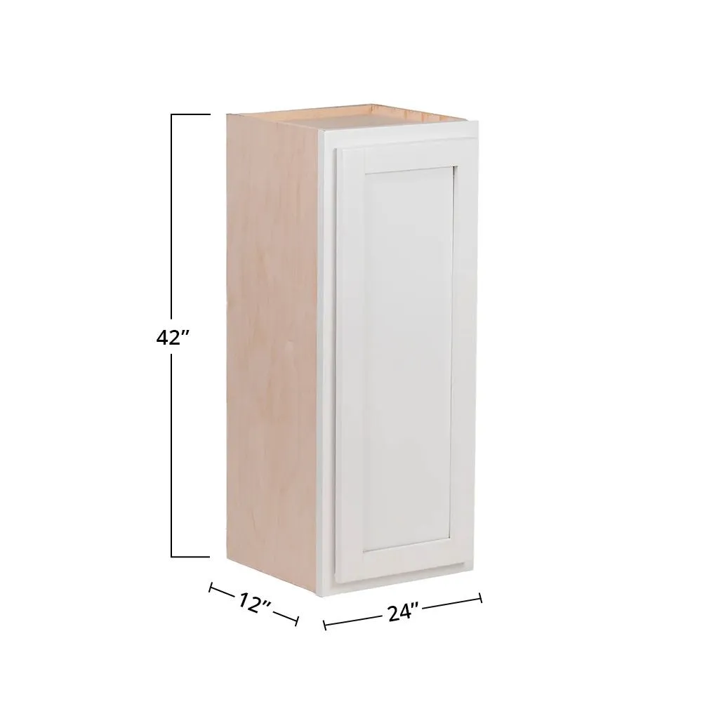 Pure White 24" x 42" Wall Cabinet