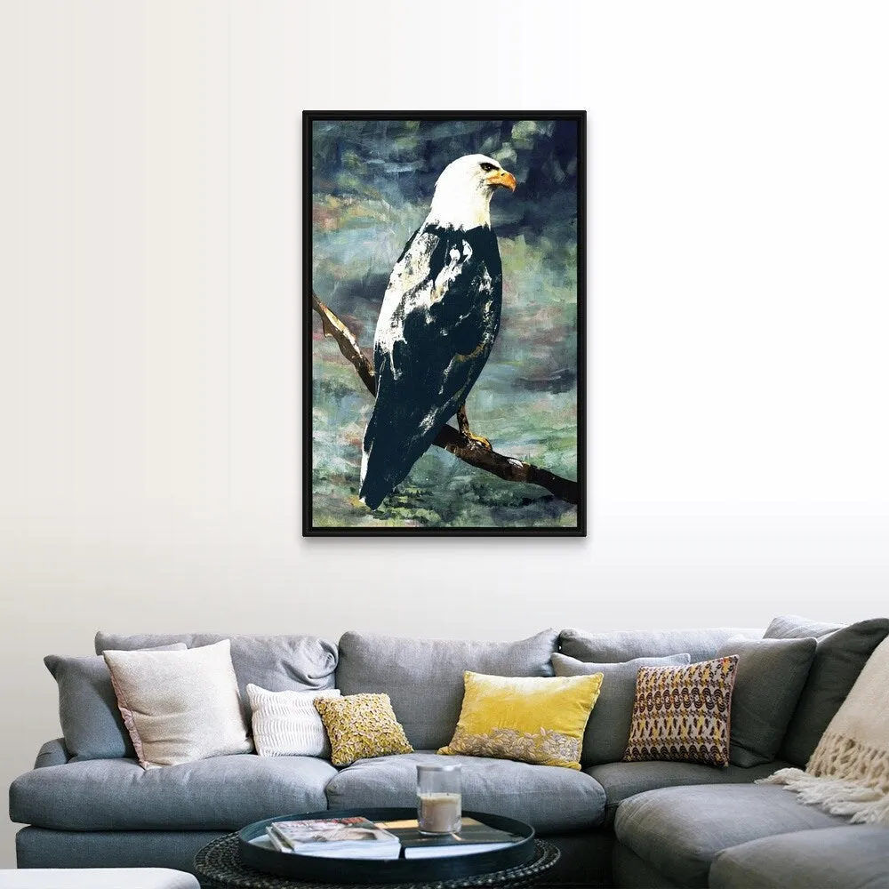 "American Spirit II" Black Float Frame Canvas Art