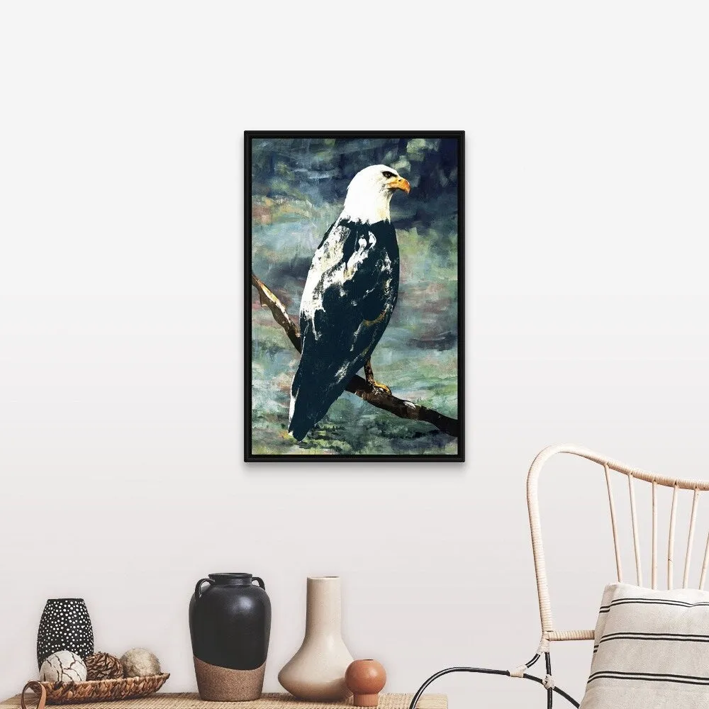 "American Spirit II" Black Float Frame Canvas Art