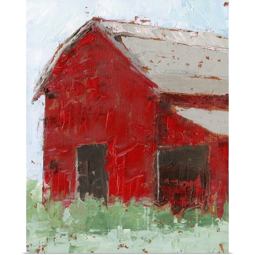 "Big Red Barn II" Poster Print