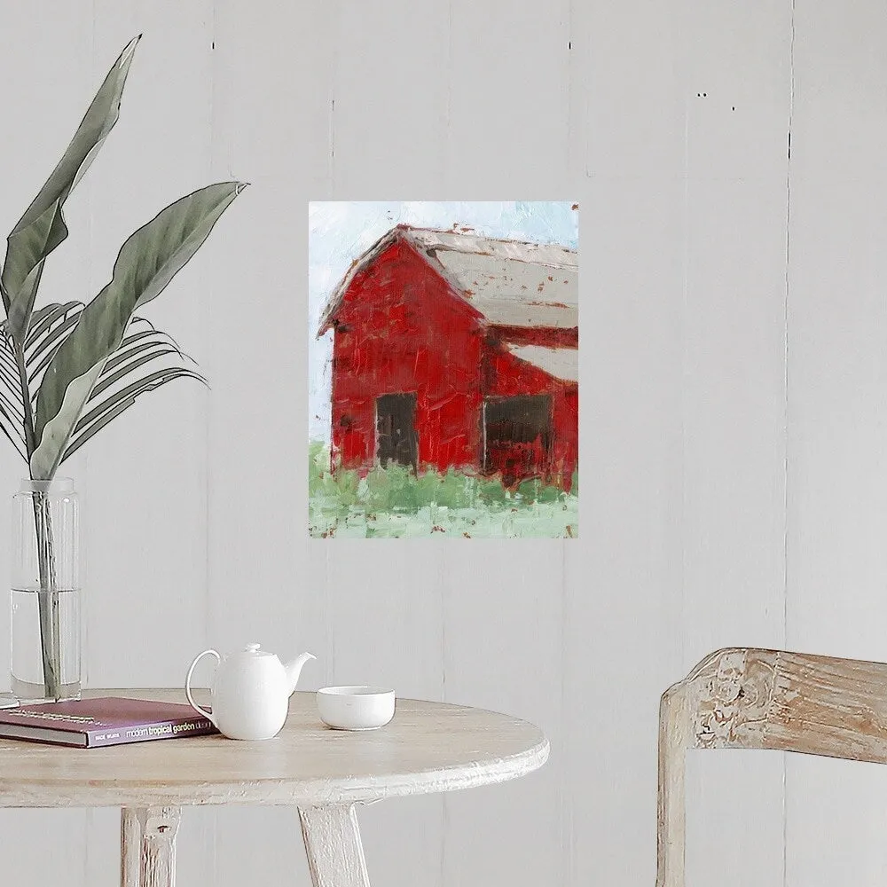 "Big Red Barn II" Poster Print