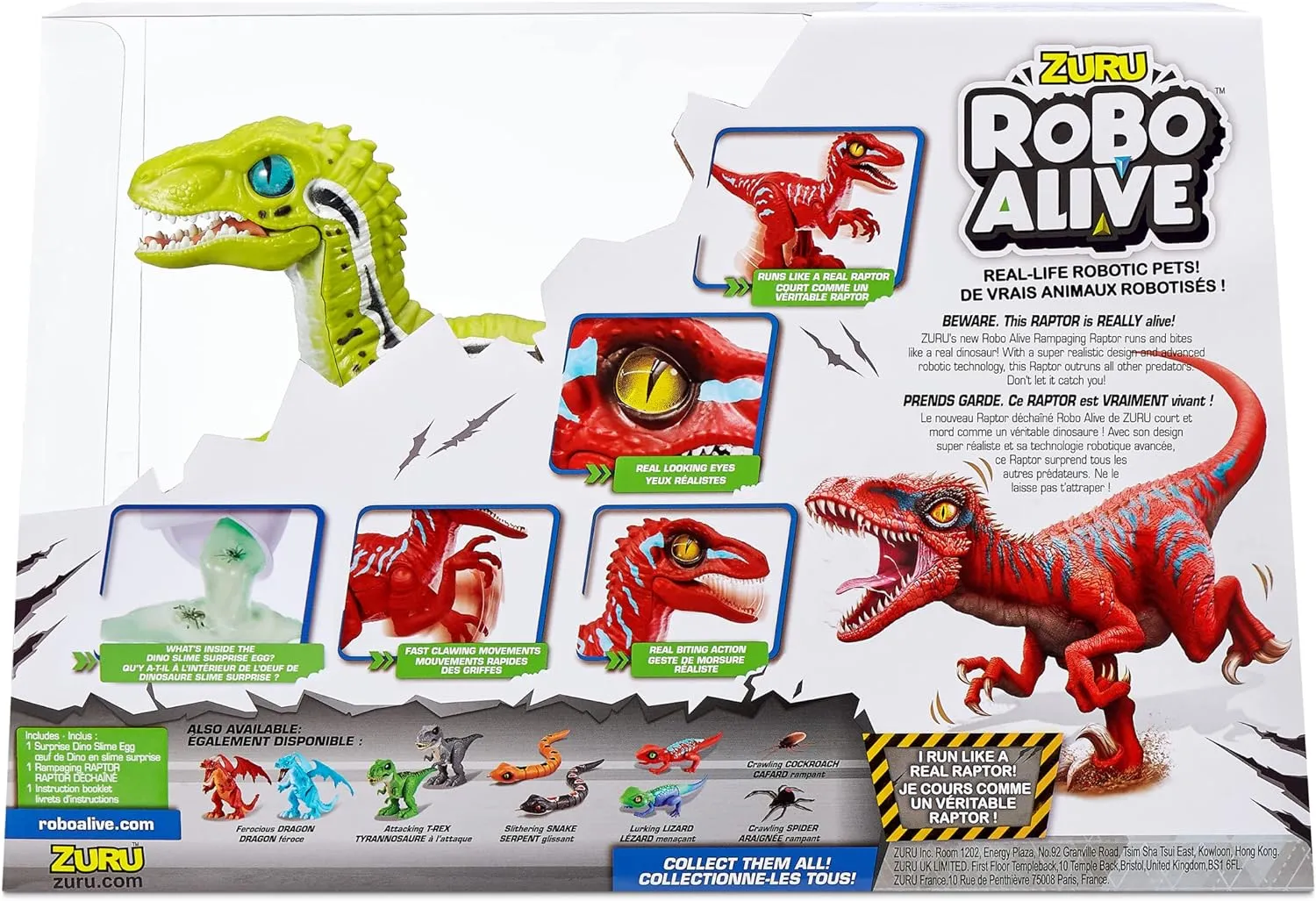 Robo Alive Raptor Egg Slime (Styles Vary)