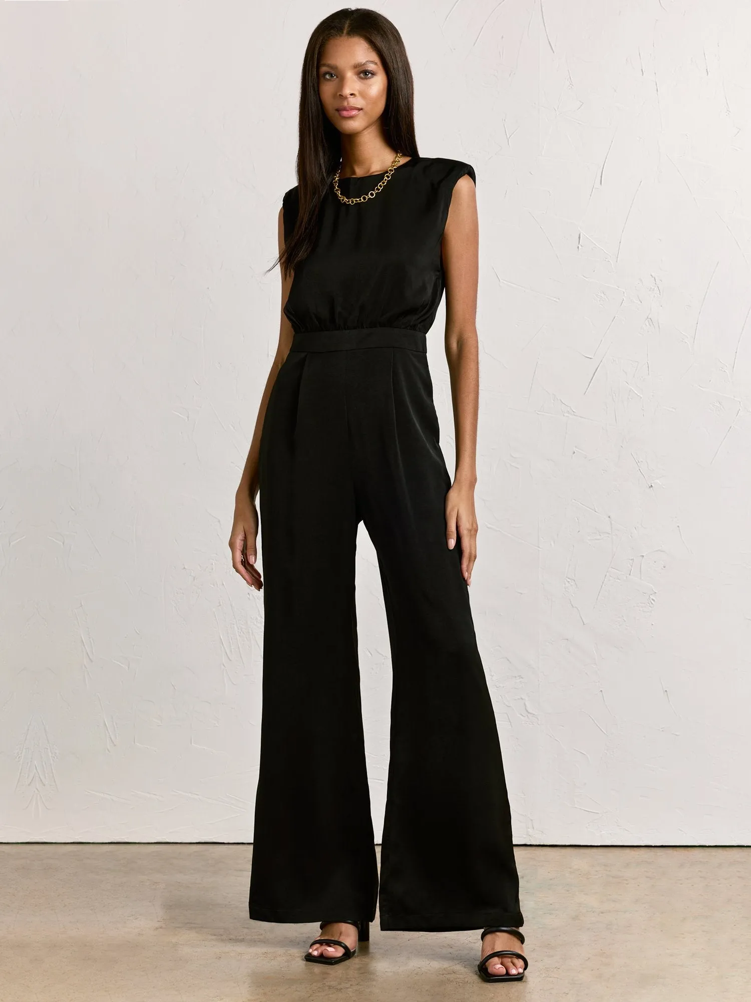 Satin Wide-Leg Jumpsuit - Do Be