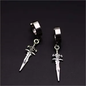 Single Viking Earrings, Stainless Steel, many styles