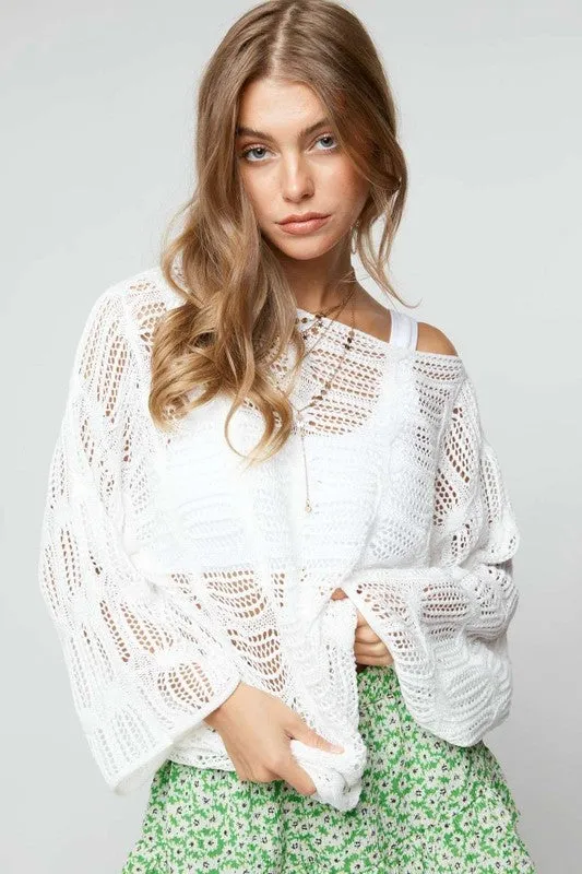 Stella Open Textured Sweater