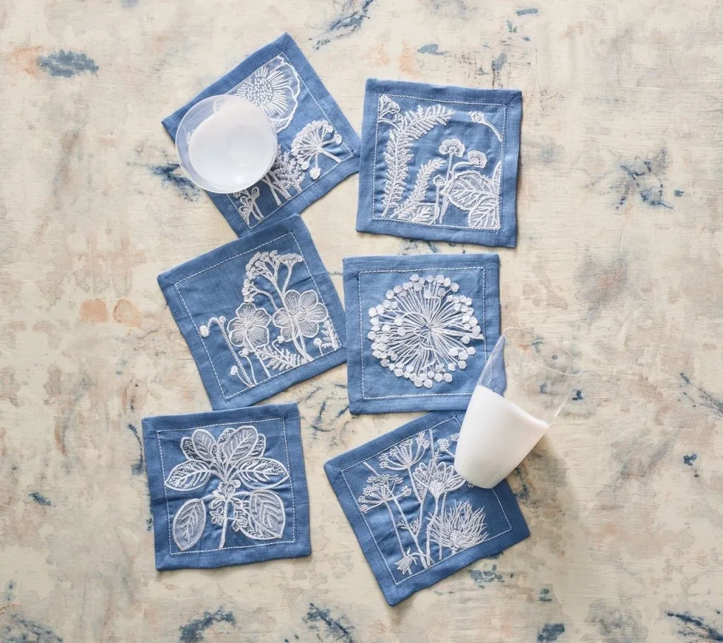 Sunprint Cocktail Napkins Multi, Set of 6 in a Gift Box