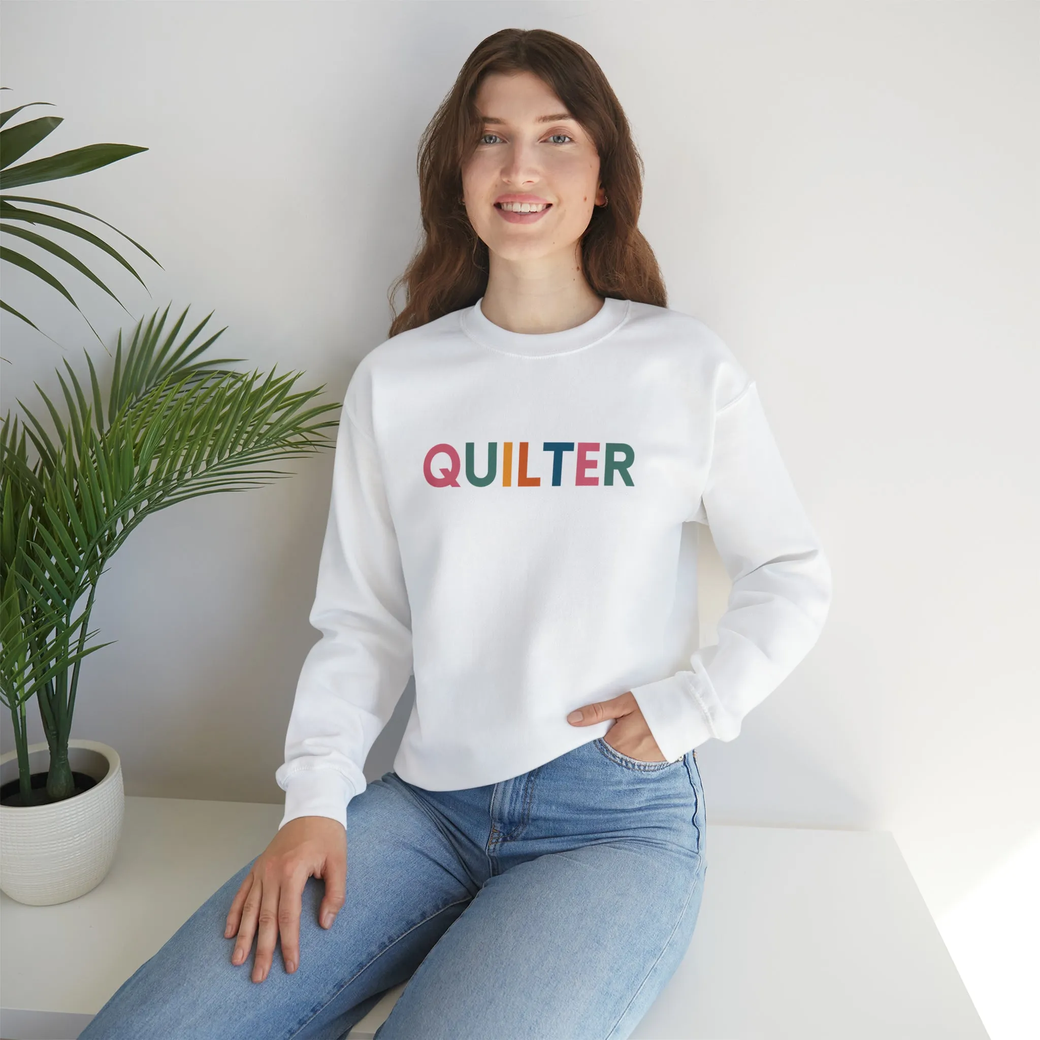 Sweatshirt:  Quilter Crewneck Sweatshirt