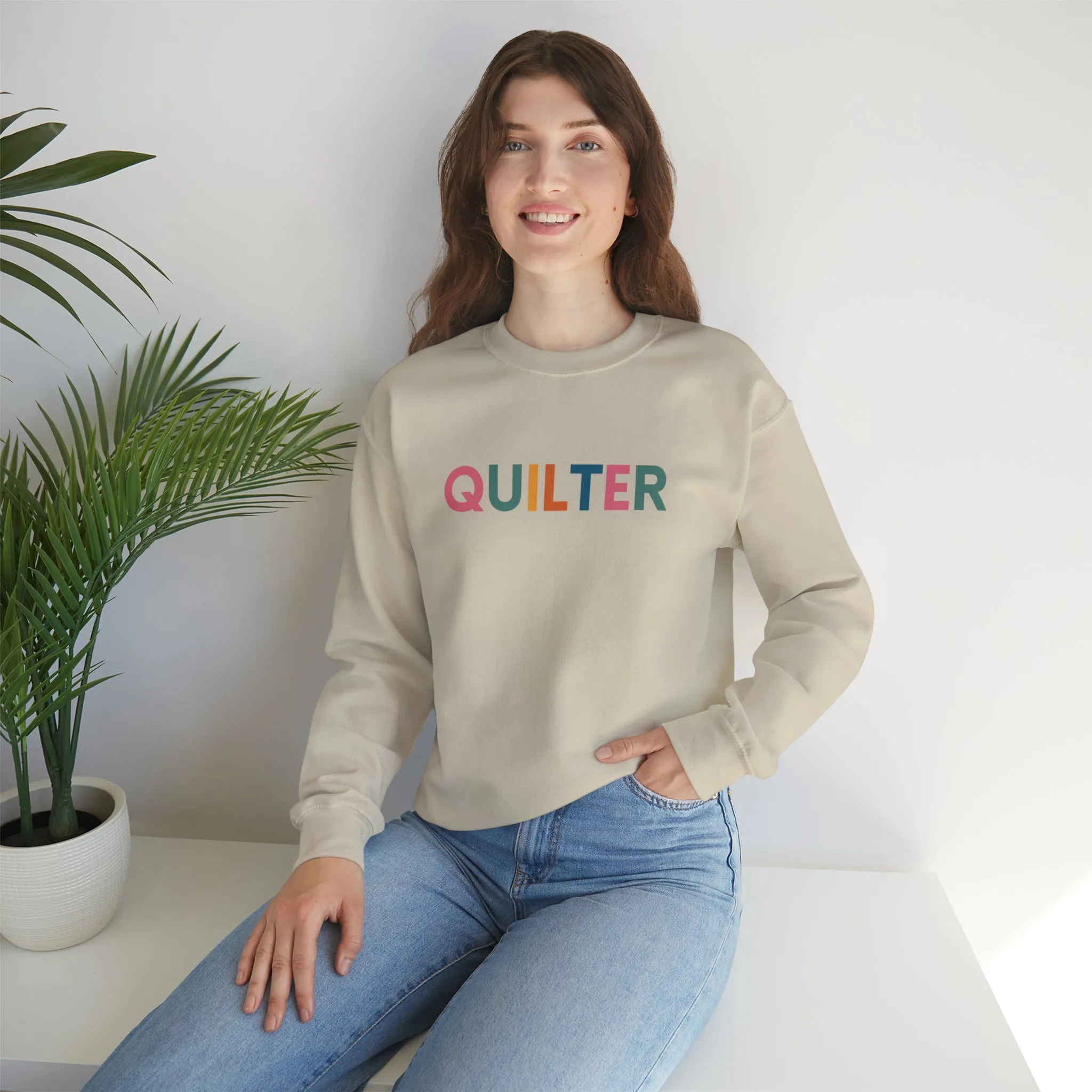 Sweatshirt:  Quilter Crewneck Sweatshirt