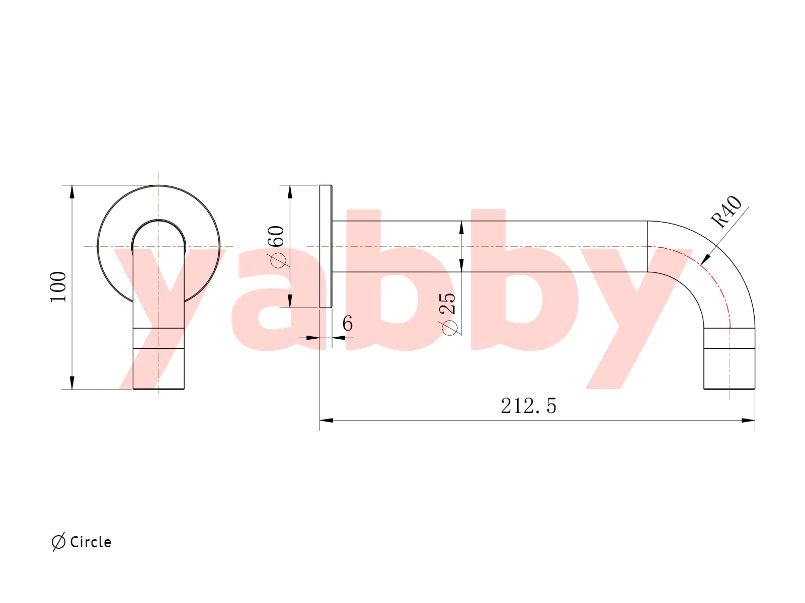 Sydney Wall Spout   Mixer Matte Black