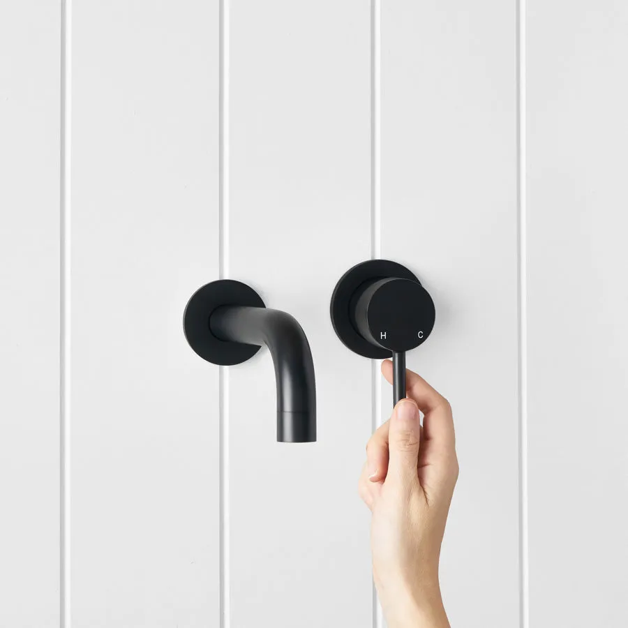 Sydney Wall Spout   Mixer Matte Black