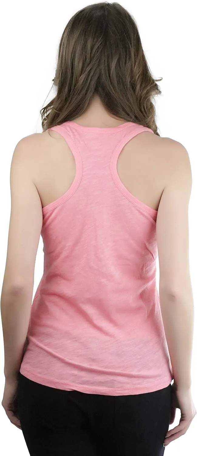 ToBeInStyle Women's Racerback Classic Solid Print Tank Top