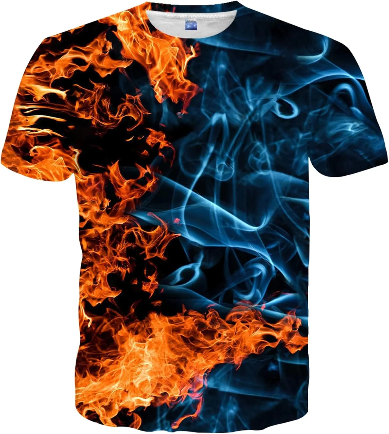Unisex Novelty Shirts 3D Print Graphic Short Sleeve Shirts for Men Women