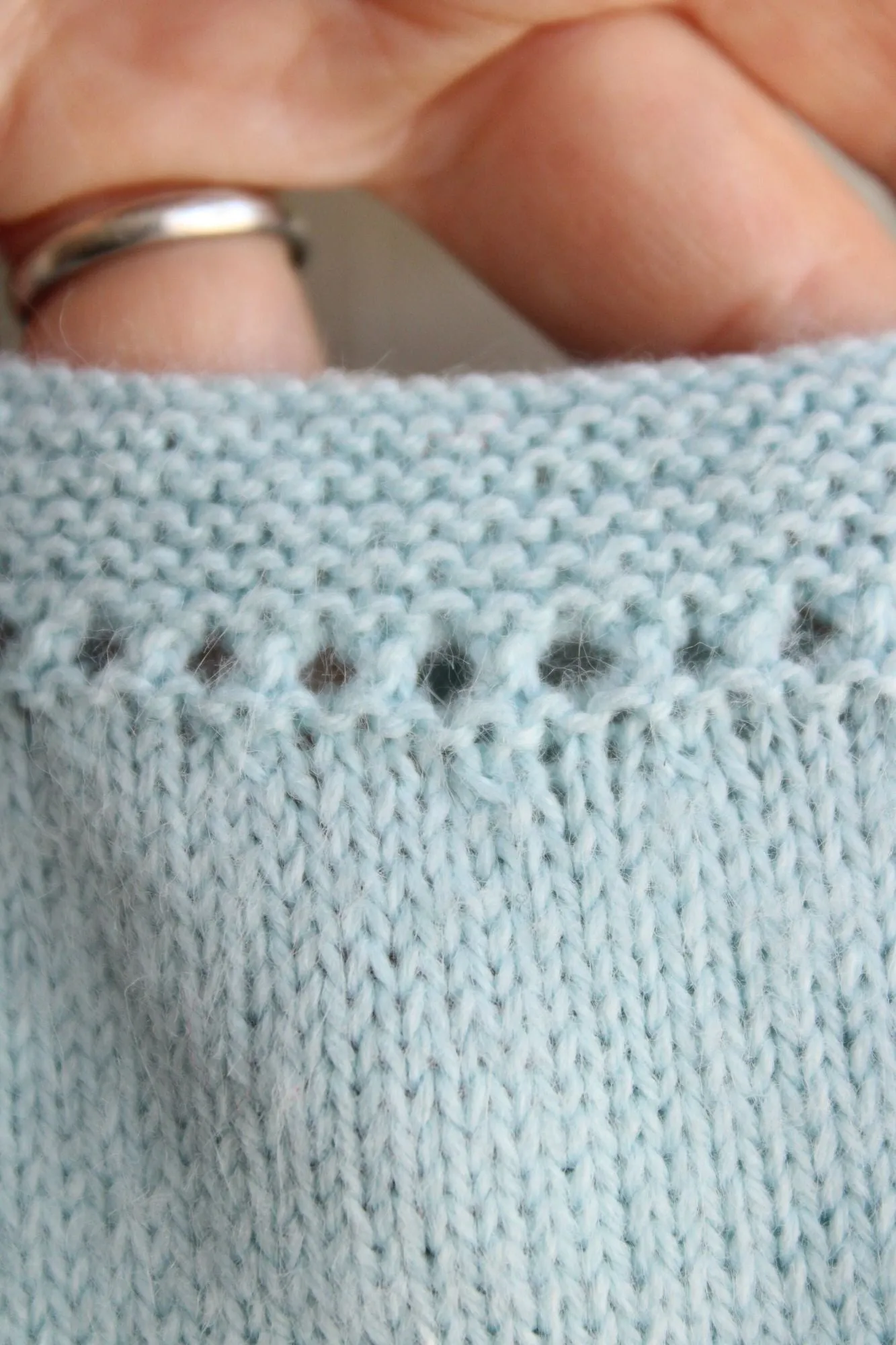Vintage 1950s 1960s Blue Knit Baby Romper