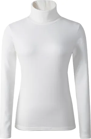 Women's Soft Cotton Turtleneck Top Basic Pullover Sweater