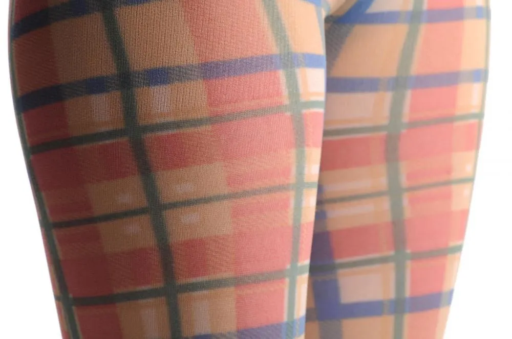 Yellow & Red Checkered Print